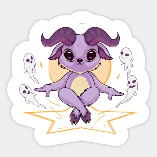 Kawaii Baphomet Sticker